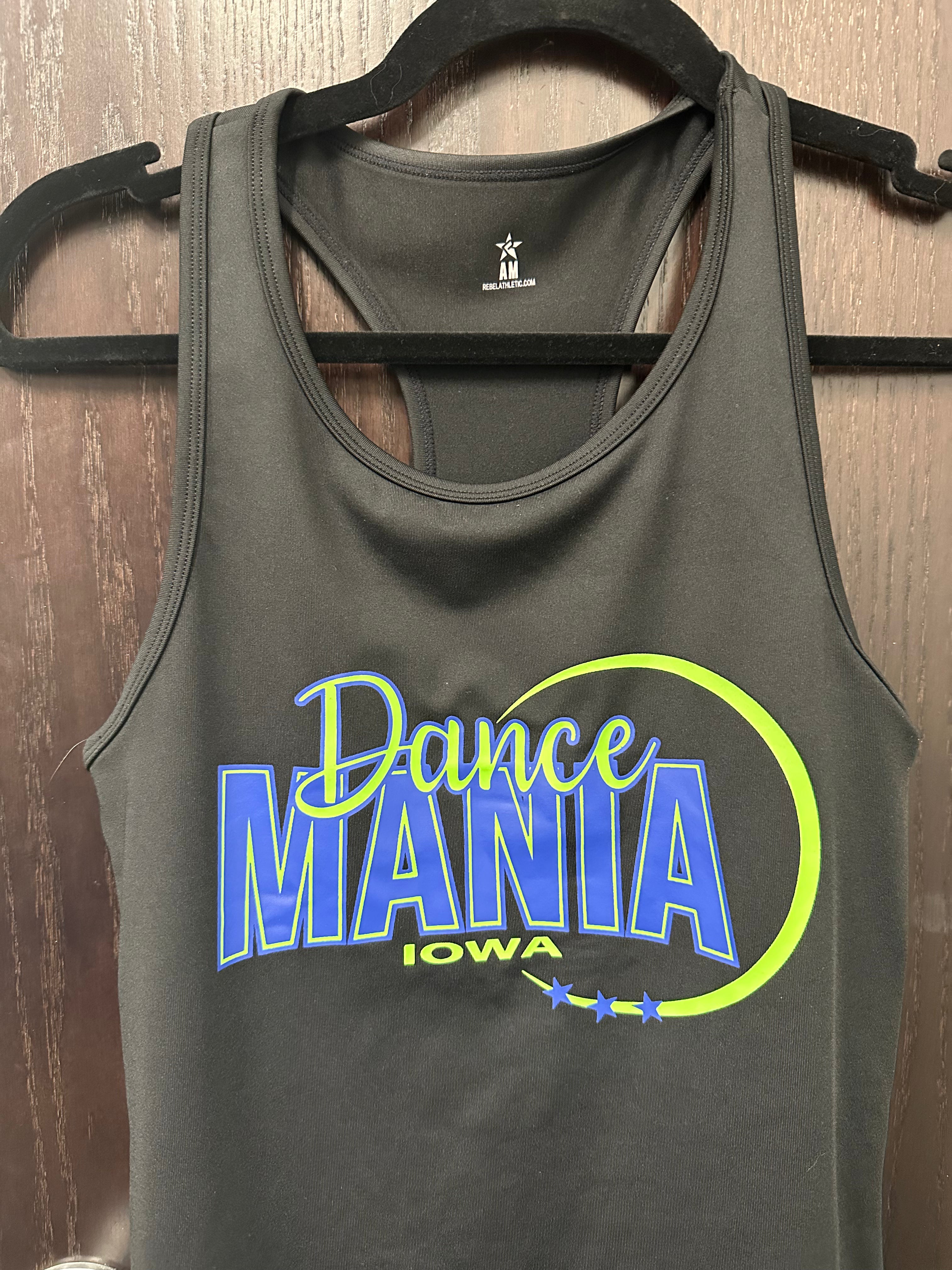 DANCE MANIA IOWA LOGO RACERBACK TANK (WHILE SUPPLIES LAST)